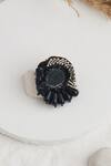 Shop_Torque by Merge_Black Mirror Geometric And Pearl Work Ring_at_Aza_Fashions