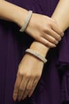 Buy_Moh-Maya By Disha Khatri_Gold Plated Crystals Bangles Set Of 4 _at_Aza_Fashions