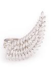 Shop_Solasta Jewellery_Silver Plated Swarovski Zirconia The Wing It _at_Aza_Fashions