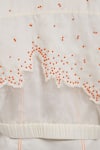 Buy_The Dramebaaz CO_Off White Cotton Beads Collared Embroidered Sheer Jacket _Online_at_Aza_Fashions