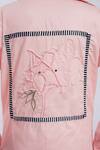 Shop_The Dramebaaz CO_Pink Cotton Embroidery Collared Floral Applique Shirt And Pant Set _Online_at_Aza_Fashions