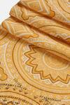 Buy_Amoliconcepts_Off White Cotton Embroidery, Embellished Bead Table Runner_Online_at_Aza_Fashions