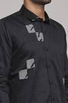 Buy_Arihant Rai Sinha_Black Cotton Checkered Pattern Shirt_Online_at_Aza_Fashions
