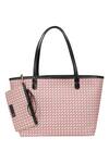 Shop_The Leather Garden_Pink Interlaced Malibu Leather Tote Bag _at_Aza_Fashions