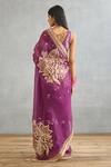 Shop_Torani_Purple Silk Organza Printed Gul Rez Taashi Dori Embroidered Saree  _at_Aza_Fashions