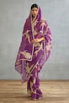 Buy_Torani_Purple Silk Organza Hand Embroidery Dori Gul Rez Daavya Saree  