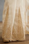 Torani_Ivory Silk Organza Hand Embroidery Dori Gul Bano Geetika Saree  _Online_at_Aza_Fashions