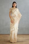 Buy_Torani_Ivory Silk Organza Hand Embroidery Dori Gul Bano Geetika Saree  _Online_at_Aza_Fashions