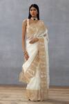 Buy_Torani_Ivory Silk Organza Hand Embroidery Dori Gul Bano Yashaswini Saree  _at_Aza_Fashions