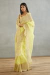 Shop_Torani_Yellow Silk Organza Hand Embroidery Dori Gul Mina Yashaswini Saree  _Online_at_Aza_Fashions