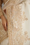 Buy_Torani_Ivory Silk Organza Hand Embroidery Dori Gul Bano Yashoda Saree  _Online_at_Aza_Fashions