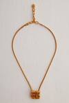 Shop_Outhouse_Gold Plated Poppi Bolt Pendant Necklace _at_Aza_Fashions