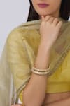 Buy_Moh-Maya by Disha Khatri_Gold Plated Beads Kada Set _at_Aza_Fashions