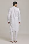 Shop_Arihant Rai Sinha_White Cotton Embroidery Chikankari Kurta Set _at_Aza_Fashions