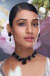 Buy Torque By Merge Black Sequins, Beads Embellished Choker Set at Aza Fashions Buy_Torque By Merge_Black Sequins, Beads Embellished Choker Set _at_Aza_Fashions