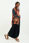 Shop_Aseem Kapoor_Blue Crepe Embroidery Collared Atri Paisley Print Shirt _Online_at_Aza_Fashions
