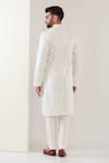 Shop_Kasbah_White Silk Mirrors Work Kurta _at_Aza_Fashions