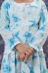Buy_CUTE COUTURE_Blue Top And Skirt Chicken Cotton Embroidery With _Online_at_Aza_Fashions