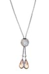 Esme By Aashna Dalmia_Silver Plated Swarovski Crystal Pendant Long Necklace _Online_at_Aza_Fashions