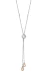 Buy_Esme By Aashna Dalmia_Silver Plated Swarovski Crystal Pendant Long Necklace _Online_at_Aza_Fashions