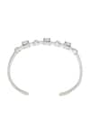 Buy_Esme By Aashna Dalmia_Silver Plated Crystals Swarovski Embellished Bracelet _Online_at_Aza_Fashions