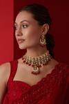 Buy_Paisley Pop_Kundan Necklace Jewellery Set_at_Aza_Fashions
