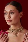Buy_Paisley Pop_Kundan Choker Necklace_at_Aza_Fashions