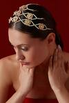 Buy_Paisley Pop_Kundan And Pearl Headband_at_Aza_Fashions