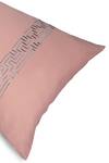 VEDA HOMES_Peach 100% Cotton Maze Rectangle Shaped Bed Sheet Set _Online_at_Aza_Fashions