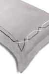 VEDA HOMES_Grey 100% Cotton Mountatin Trail Geometric Pattern Bed Sheet Set _Online_at_Aza_Fashions