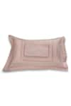 Buy_VEDA HOMES_Peach 100% Cotton Petal Embroidered Bed Sheet Set _at_Aza_Fashions