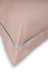 Shop_VEDA HOMES_Peach 100% Cotton Plain Sateen Finish Bed Sheet Set _at_Aza_Fashions