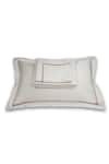 Buy_VEDA HOMES_Cream 100% Cotton Plain Beam Sateen Finish Bed Sheet Set _at_Aza_Fashions