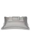 Buy_VEDA HOMES_Grey 100% Cotton Plain Beam Cord Embroidered Bed Sheet Set _at_Aza_Fashions