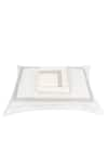 Buy_VEDA HOMES_Cream 100% Cotton Embroidery Waffle Thread Bedsheet Set _at_Aza_Fashions