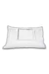 Buy_VEDA HOMES_White 100% Cotton Embroidery Waves Thread Border Bedsheet Set _at_Aza_Fashions