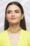 Buy_Just Shradhas_Gold Plated Kundan Studded Choker _at_Aza_Fashions