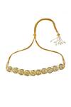 Shop_Just Shradhas_Gold Plated Kundan Studded Choker _at_Aza_Fashions
