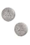 Shop_Mozaati_Silver Plated Stone Handcrafted Cleopatra Studded Earrings _at_Aza_Fashions