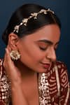 Buy_Namasya_White Mother Of Pearl Embellished Sheeshphool _at_Aza_Fashions