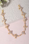 Shop_Namasya_White Mother Of Pearl Embellished Sheeshphool _at_Aza_Fashions