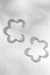Shop_Outhouse_Silver Plated Crystals Christina Hoops _at_Aza_Fashions