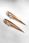 Shop_Outhouse_Gold Plated Crystals Gavi Spicule Earrings _at_Aza_Fashions