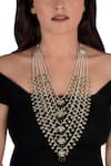 Buy_Riana Jewellery_Gold Plated Layered Bead Pendant Necklace _at_Aza_Fashions