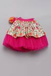 Tutus by Tutu_Pink Silk Embroidery Floral Lehenga With Blouse _at_Aza_Fashions