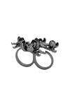 Shop_Opalina Soulful Jewellery_Silver Plated Handcrafted Floral Two Finger Ring _at_Aza_Fashions