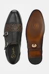 Shop_Lafattio_Black Double Monks Strap Shoes  