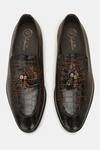 Shop_Lafattio_Brown Leather Tassel Moccasin Shoes _at_Aza_Fashions