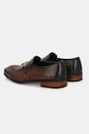 Buy_Lafattio_Brown Buckled Moccasin Shoes 