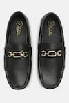 Shop_Lafattio_Black Buckled Loafers  _at_Aza_Fashions